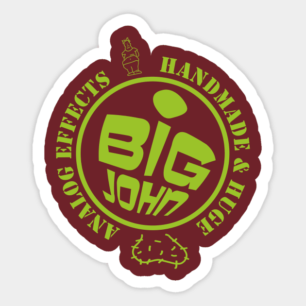 Big John Logo Green Print Sticker by arnoudfaber